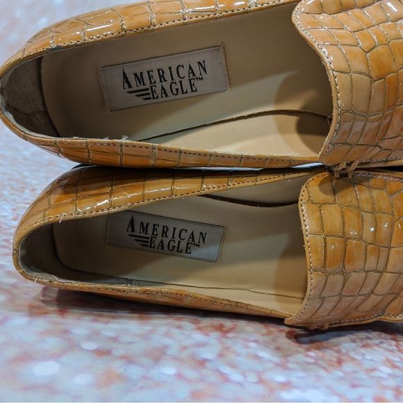 Vintage 90's* American Eagle Faux Alligator Loafer - Picture 7 of 8